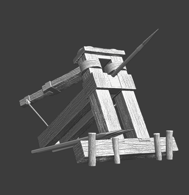 Medieval spear thrower - Wargaming model